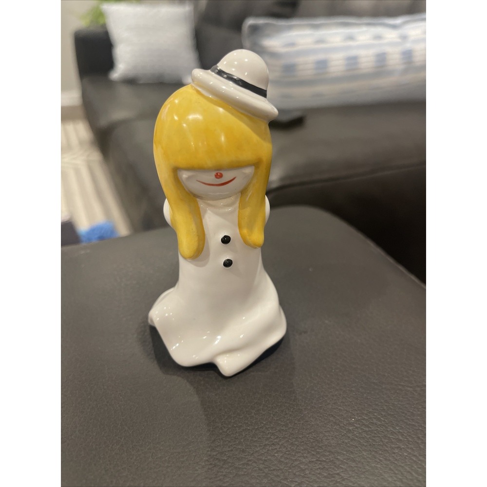 Vintage Goebel Whoosit Snow People Figurine Blonde Hair Clown‎ Girl W. Germany